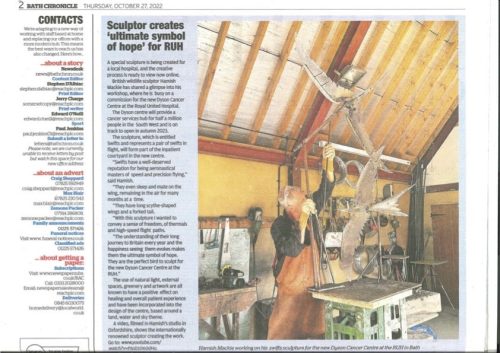 article in Bath Chronicle