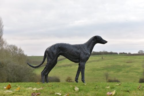 Mackie's greyhound sculpture