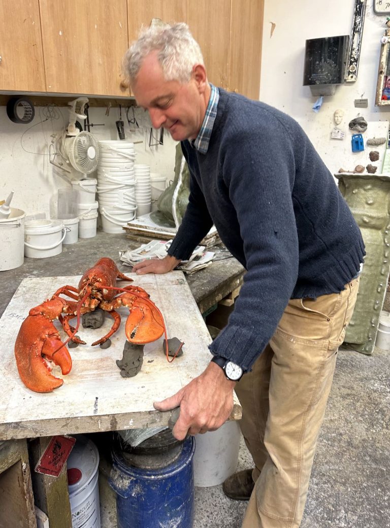 Hamish with large lobster