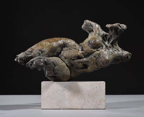 bronze nude torso Emergence by Mackie