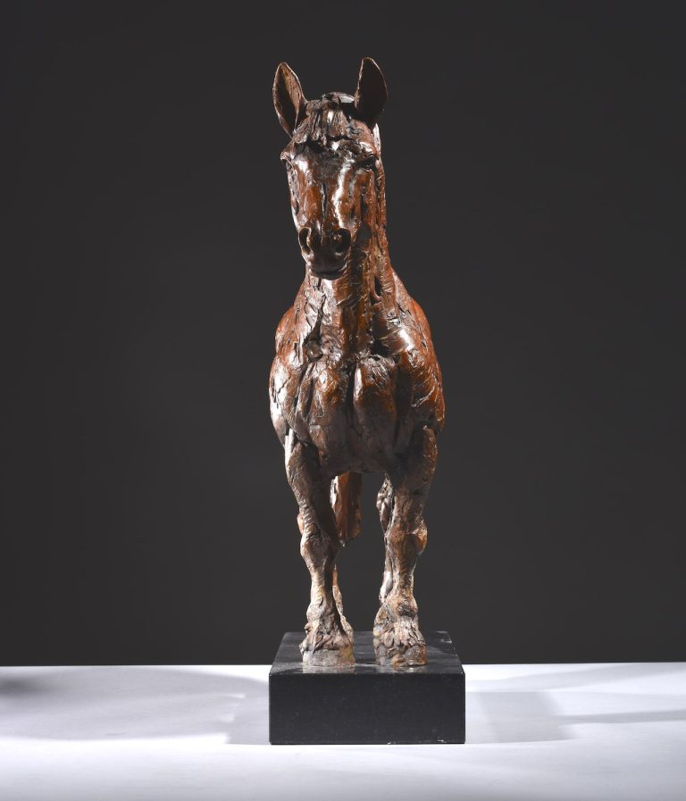 sculpture in bronze of Shire Horse