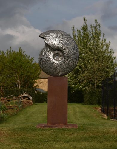 Hamish Mackie's Ammonite Jurassic in stainless steel