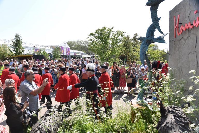 Chelsea pensioners at Chelsea Flower Show