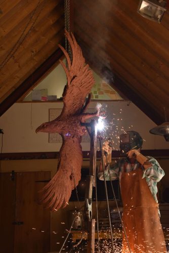 Hamish making American Bald Eagle