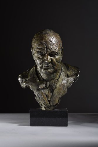 bust of Churchill by Mackie