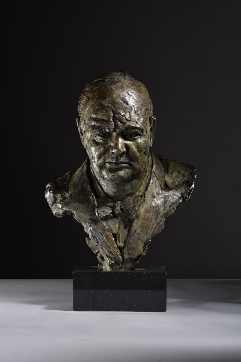 bust of Churchill by Mackie