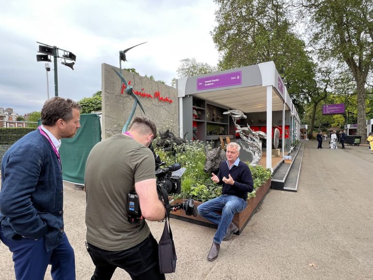 Hamish at Chelsea with Pougatch media