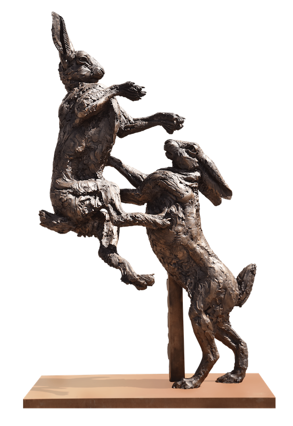 Mackie's bronze hares