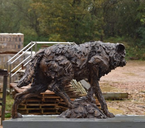 Mackie's bronze wolf