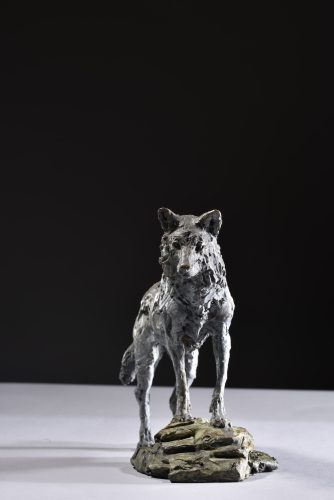 female wolf sculpture