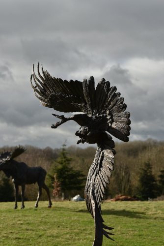Bronze Bald Eagle Sculpture by Mackie