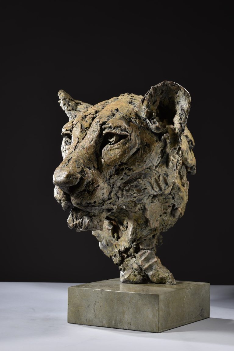 Mackie's Lioness Head sculpture