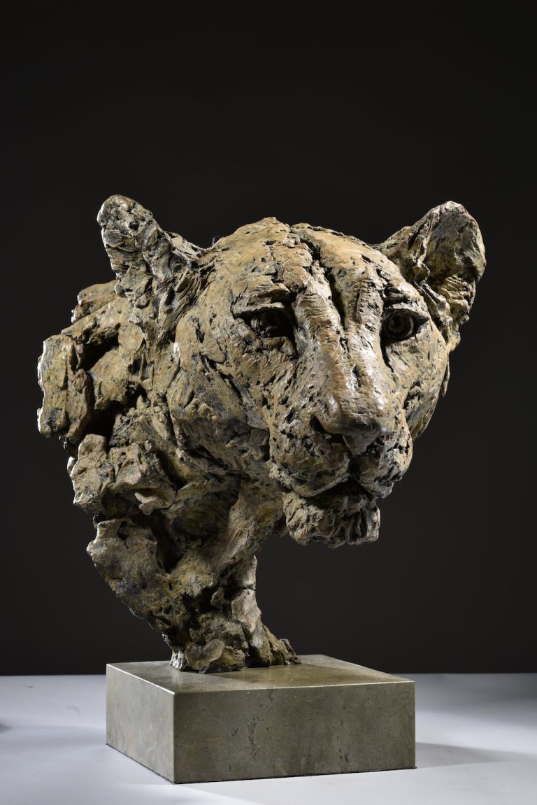 Mackie's Lioness Head sculpture