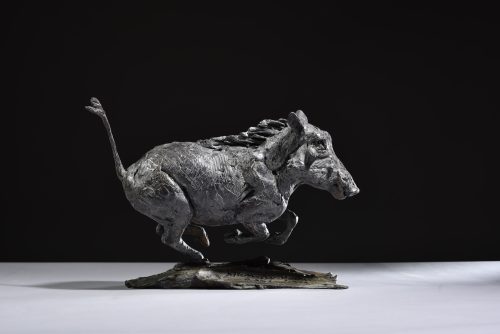 Mackie's sculpture in bronze of warthog