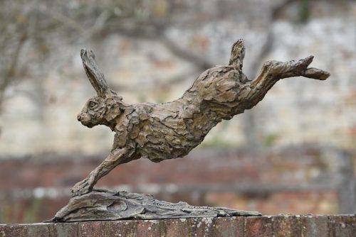 Mackie's Hare Running sculpture