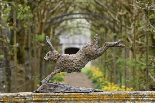 Mackie's bronze hare sculpture