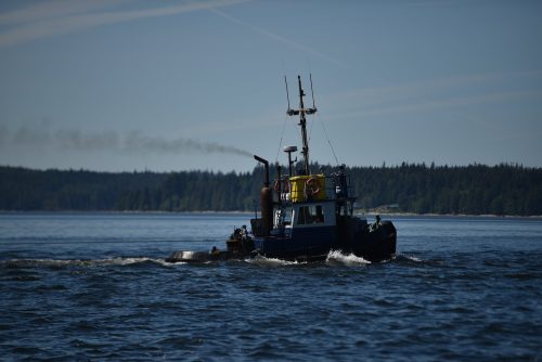 fishing boat in water off Maine