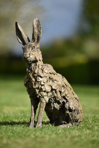 bronze sculpture hare