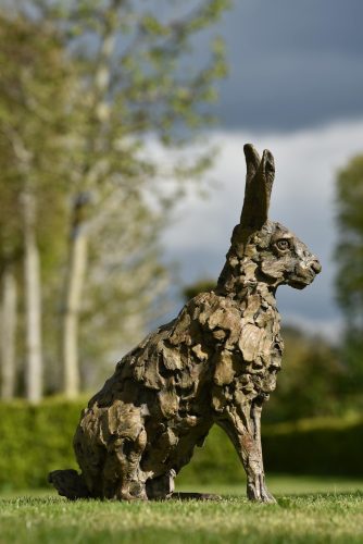 Mackie sculpture bronze hare