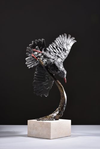 chough sculpture