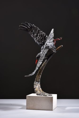 Mackie's chough sculpture