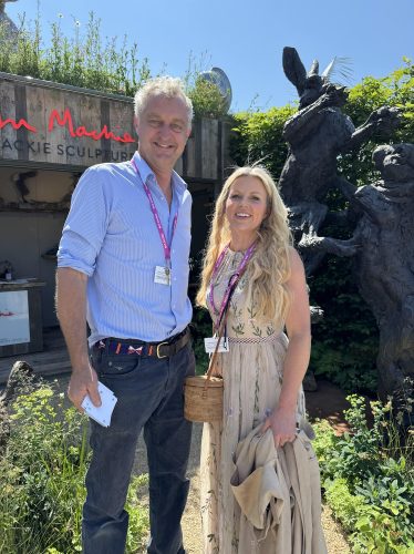 Hamish with Ellie Harrison