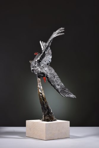 chough sculpture by Mackie