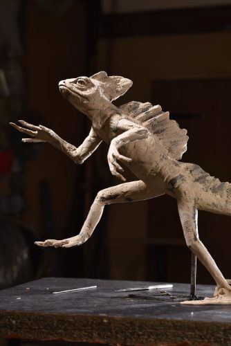 clay model of Jesus Lizard