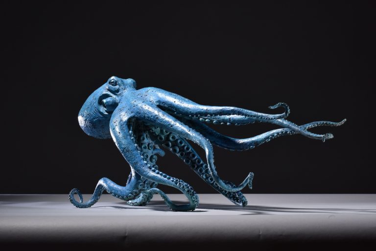 sculpture of octopus