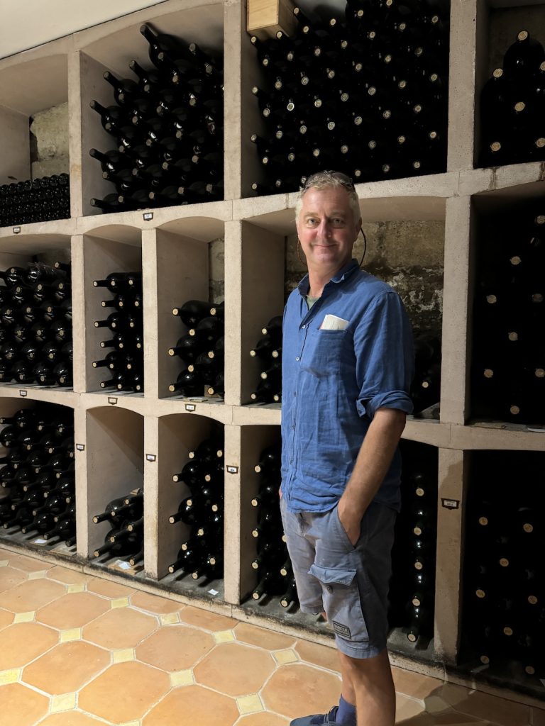 Chateau Siran's bunker of wines