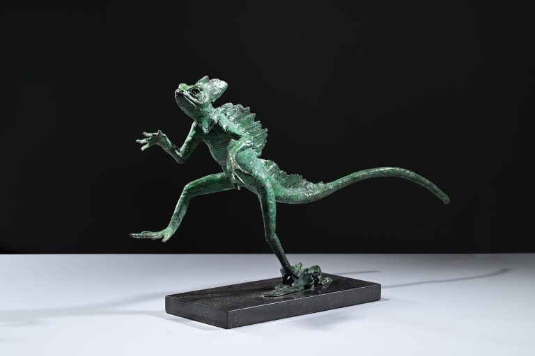 Mackie's Jesus Lizard sculpture