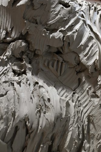 texture of clay original sculpture