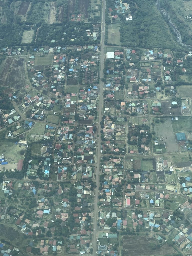 aerial of Tanzania