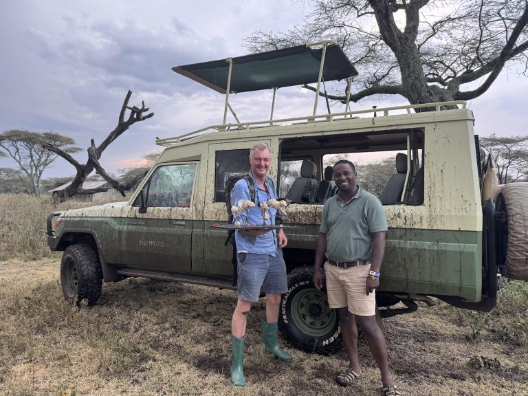 Landcruiser covered in dirt