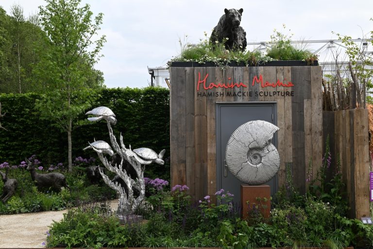 Sculptures at Chelsea flower show