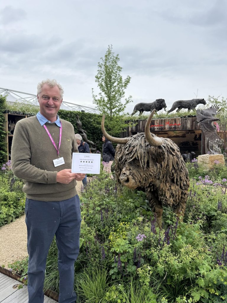 Hamish with RHS certificate