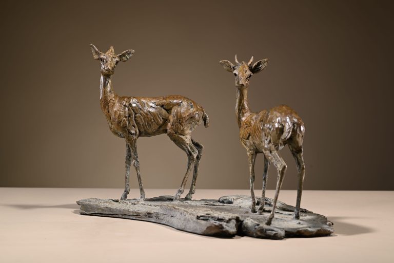 Mackie sculptures of dik dik