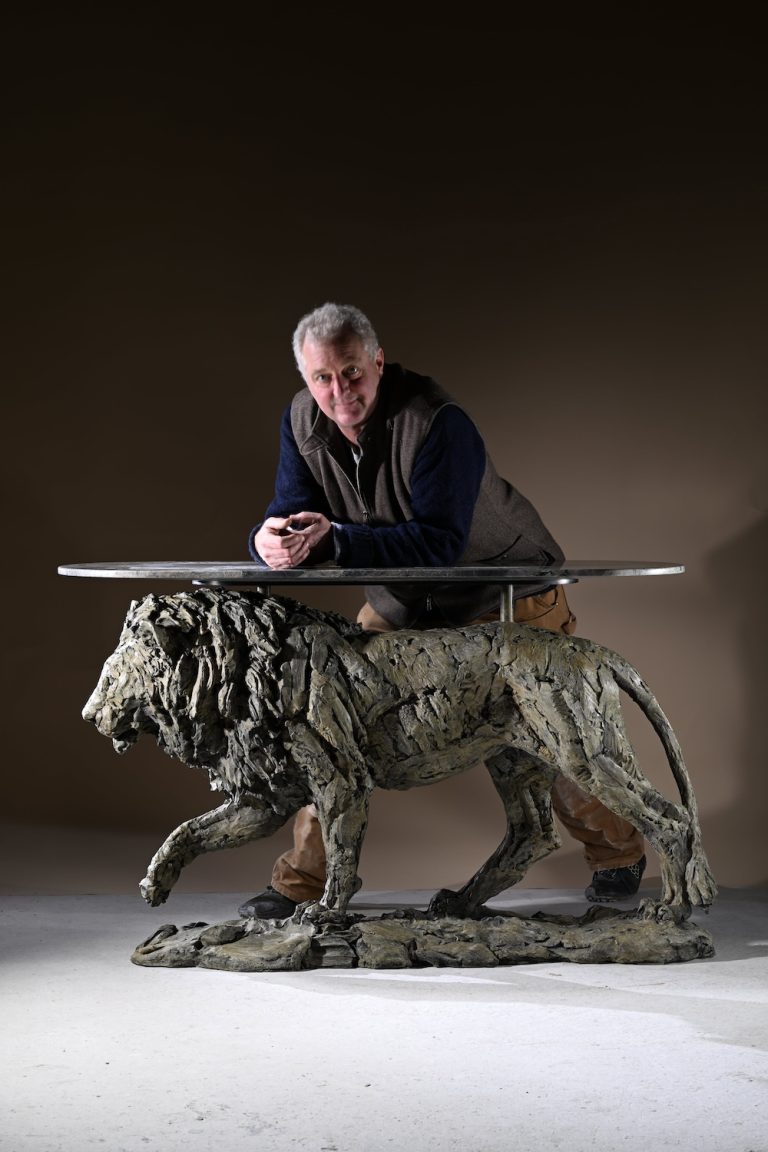 Mackie with Lion Table