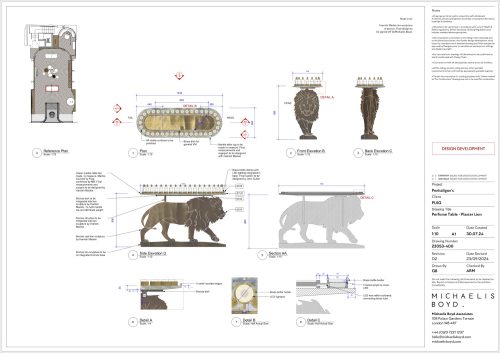 Plan design for Lion Table