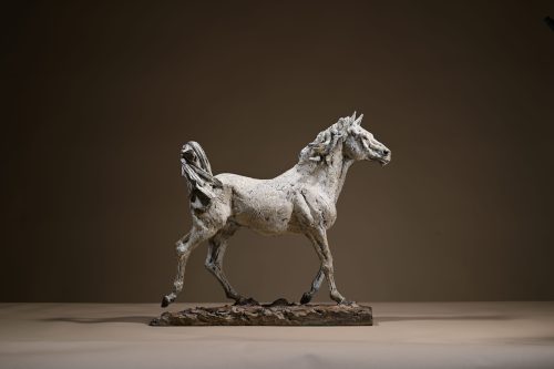 Arabian horse sculpture