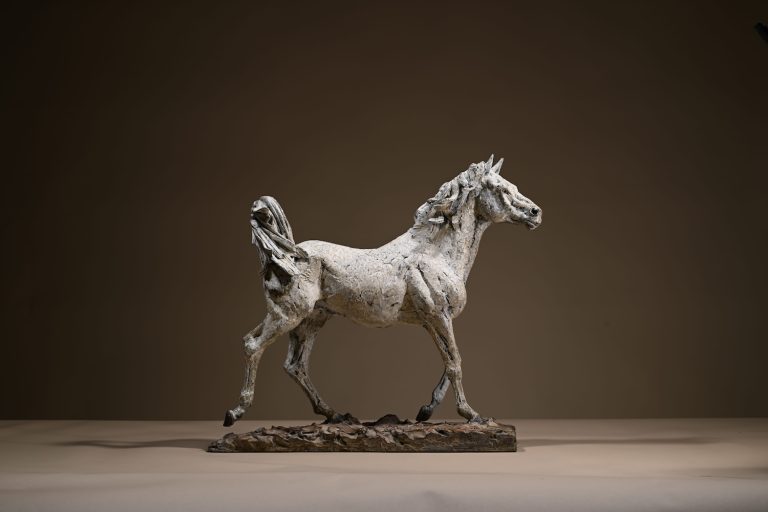 Arabian horse sculpture