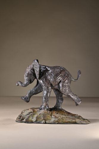 bronze elephant calf pendant original
