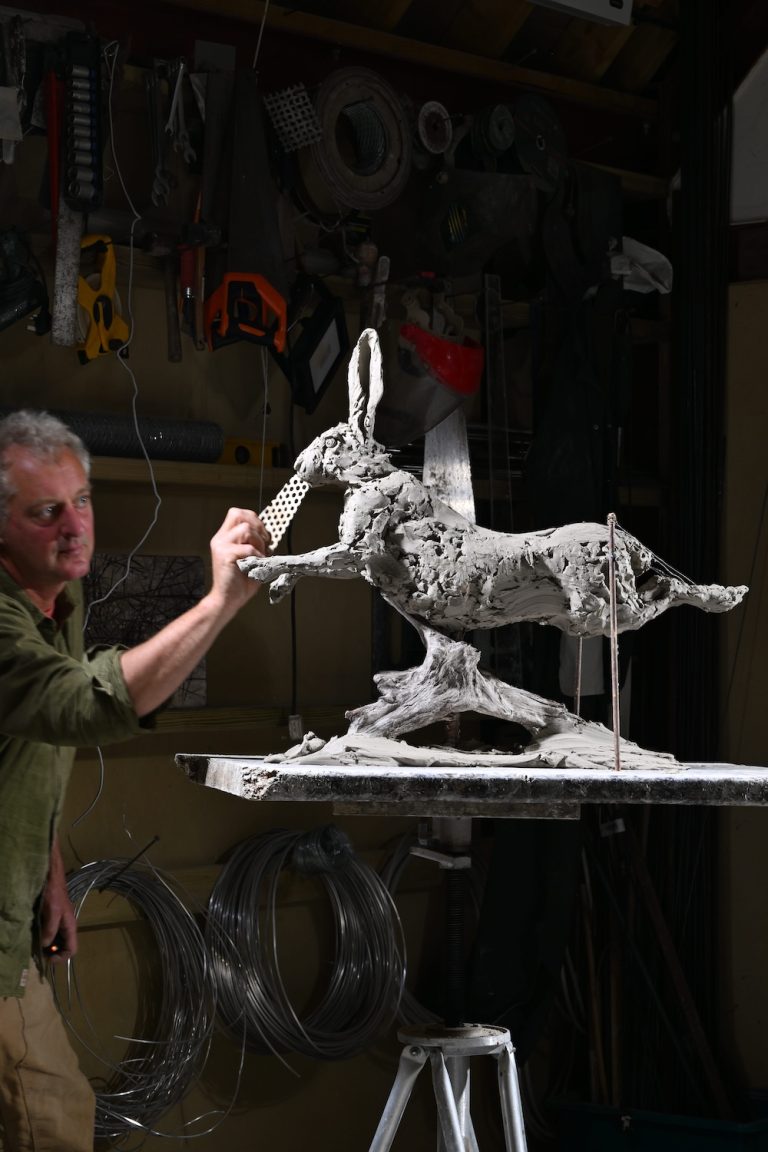 Mackie making clay Hare Airborne