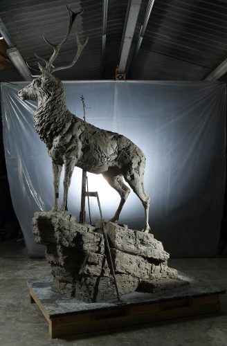 Mackie's sculpture red stag original