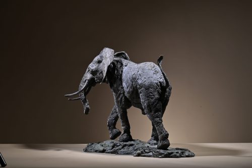 elephant bull bronze