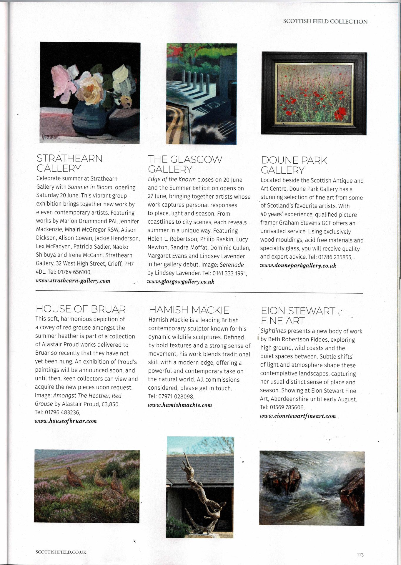 Scottish Field magazine article