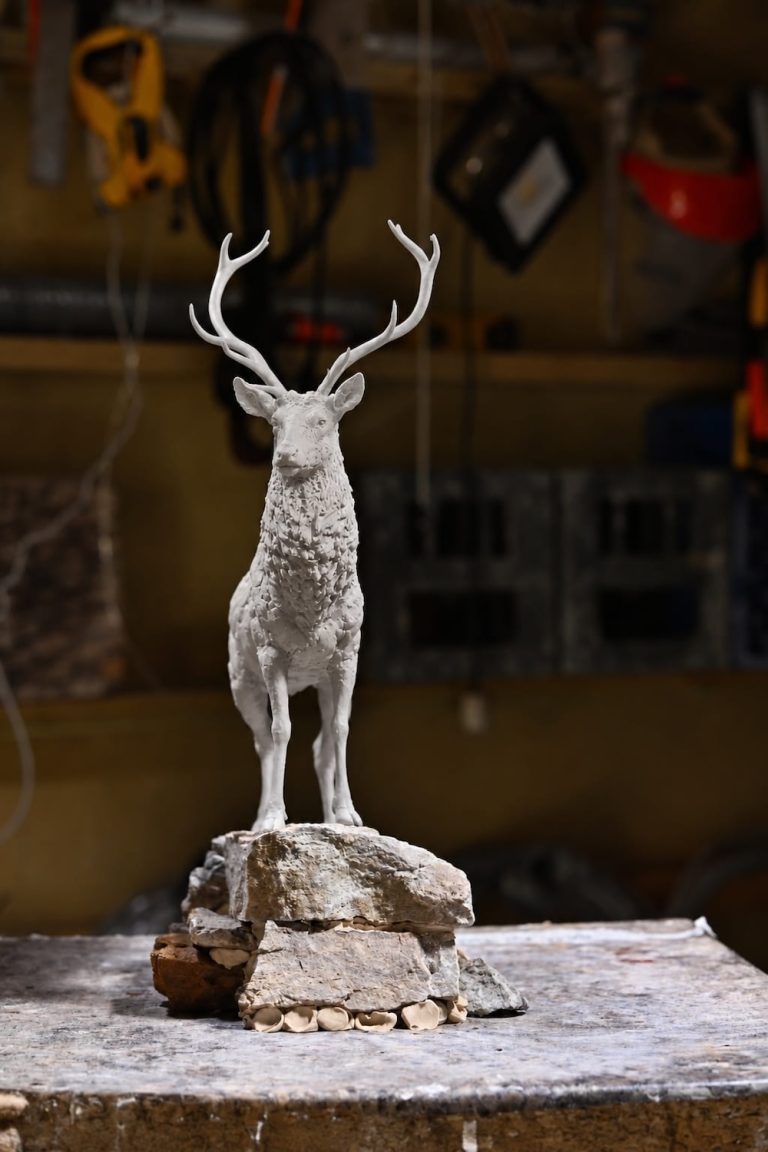 Red stag scaled original