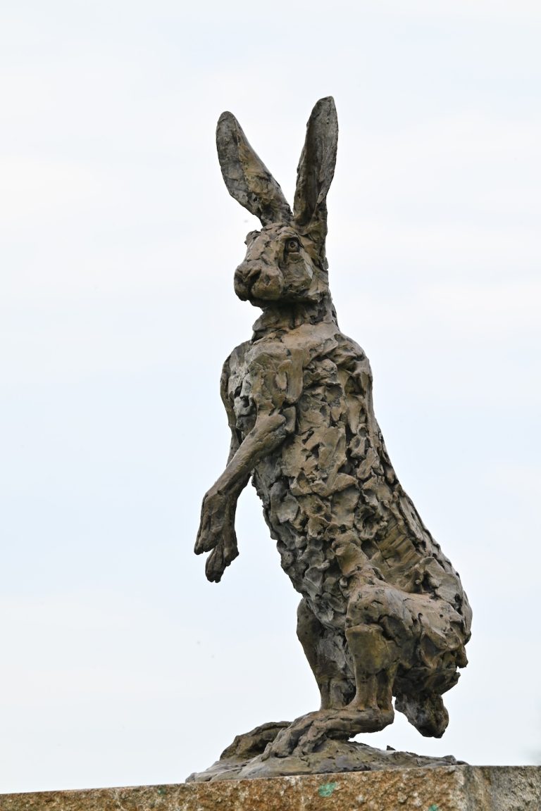 Mackie's hare sculpture