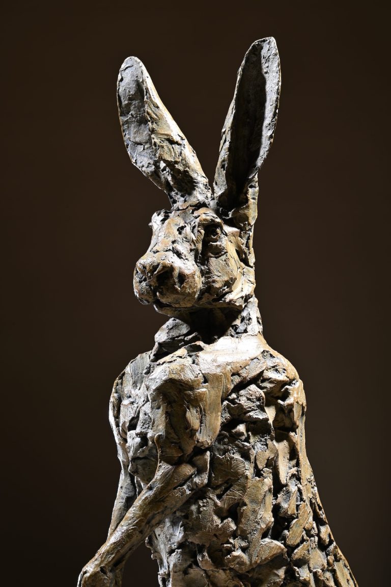 Bronze Hare Standing by Mackie